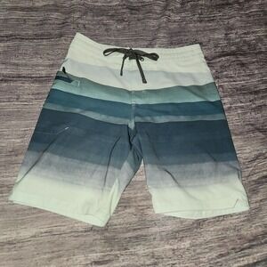 Prana Fenton Board Shorts‎ Swim Trunks Striped Quick Dry Size 28